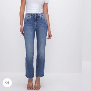 Good American always fits good leg straight jeans size 6-12